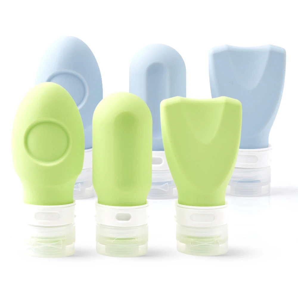 

60ml Silica gel Bottling Extrusion Repeatable Filling Cosmetics Container For Traveling Empty Portable Tools Shampoo Bottle