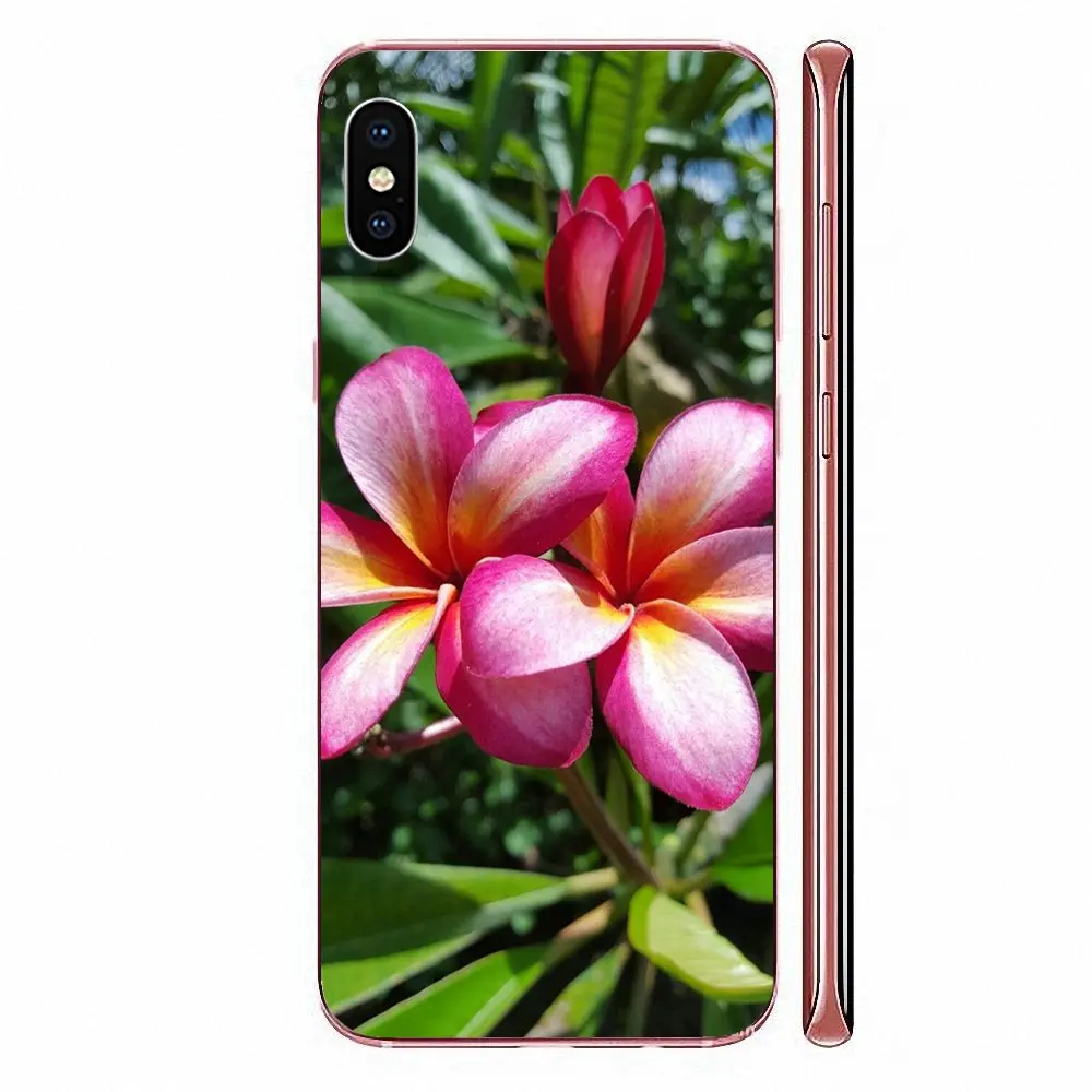 Плюмерия цветы Гавайские тропические мягкие чехлы для Huawei Honor 4C 5A 5C 5X 6 6A 6X 7 7A 7C 7X 8 8C