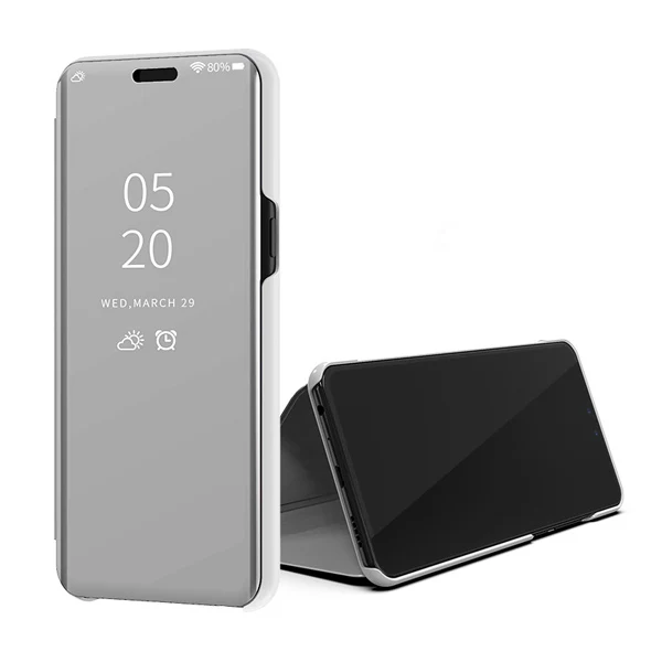 Silver Умный зеркальный флип-чехол для huawei Honor 20 10 Lite Pro 9X8X9 8 8A 8C 8S Play View 10 20 V10 V20 чехол для телефона Coque - Цвет: Silver