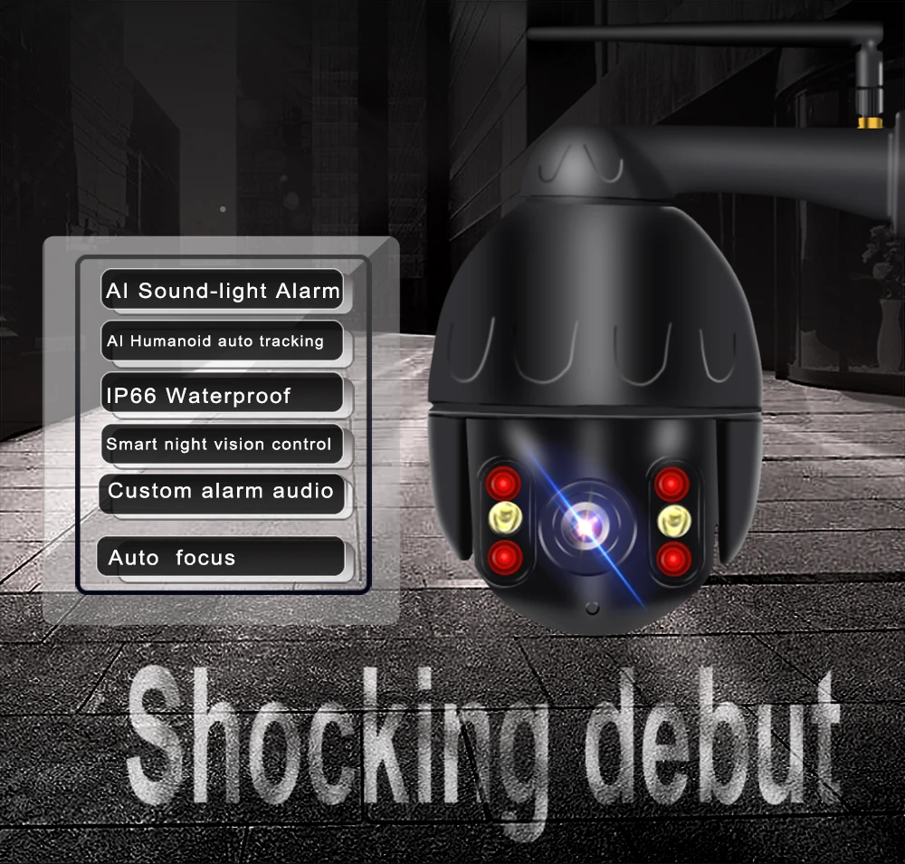 

N_eye 5X Optical Zoom 4mp ip camera Wifi PTZ Camera Outdoor camera Security Camera with AI human tracking Speed Dome Camera