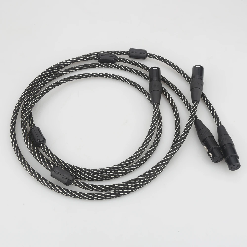 

A53+XW54 5N OCC Copper Conductor XLR Plug Cable Audio Balance Interconnect Cable With Gold Plated XLR Plug Connector HIFI Audio