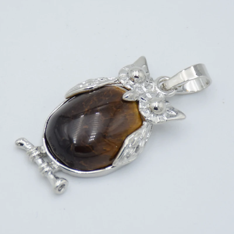 Платье с милой совой для девочек Животные ожерелья подвески из натурального