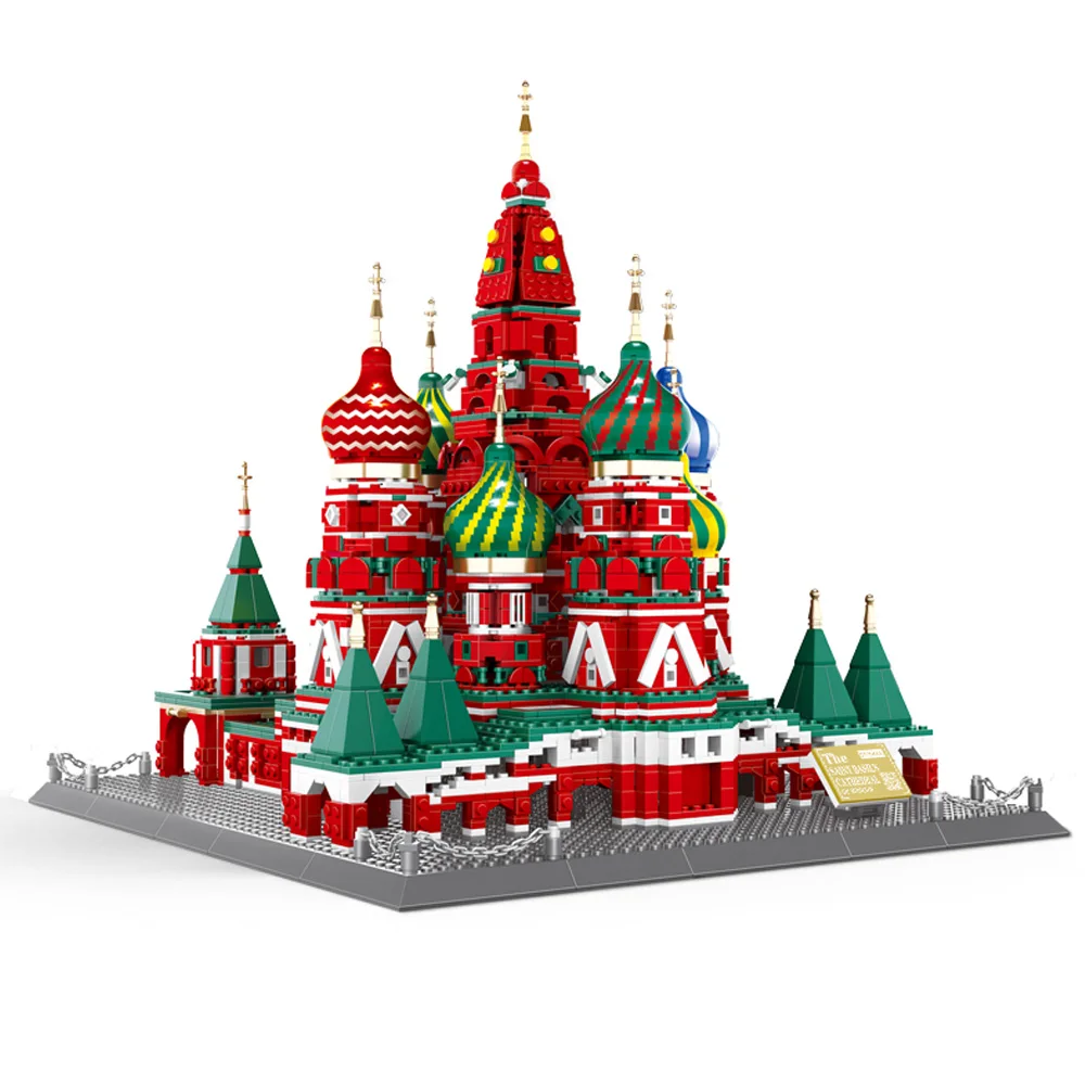 

Wange 6213 RussiaMANI MoscowRO VasilyMI CathedralANIC World Architecture Collector's Edition Small Block Toys For Children