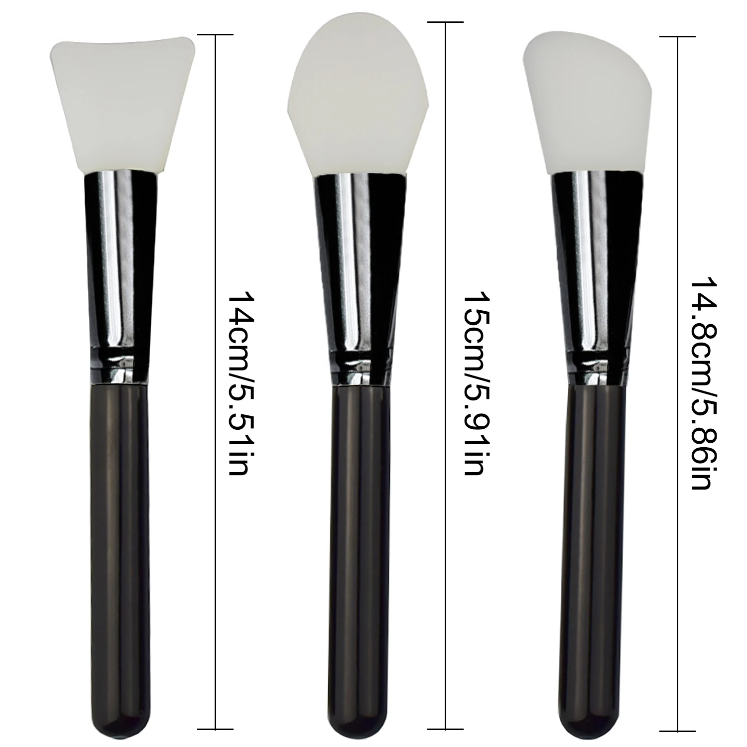 3 шт. силиконовая маска для лица без волос|Аппликатор теней век| |