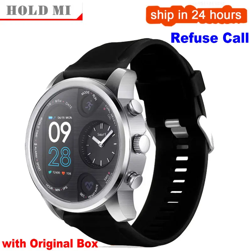 Смарт часы для мужчин T3 PRO Dual Time Водонепроницаемый IP67 пульсометр Bluetooth трекер