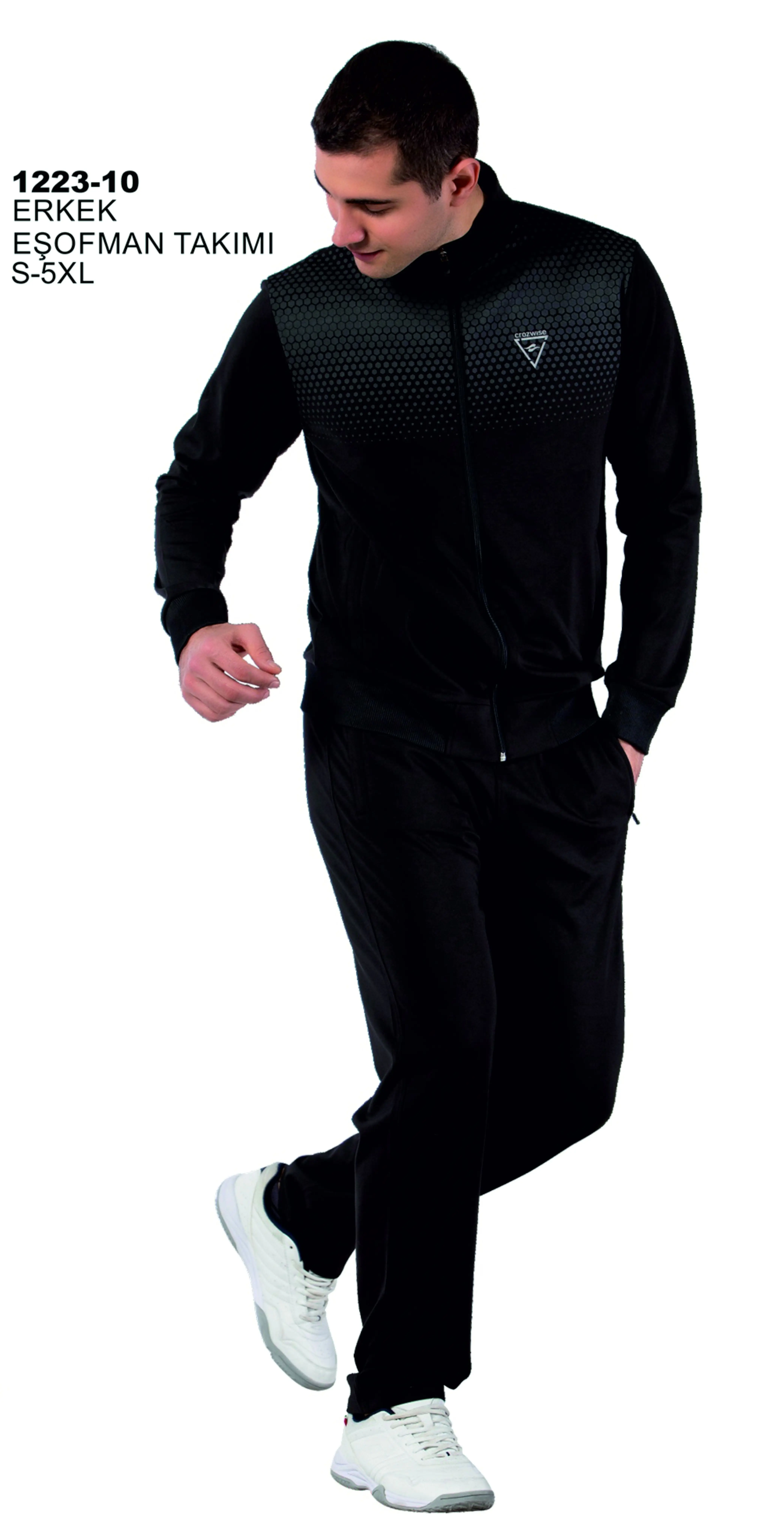 

CROZWSE 1223-10 REGULAR FT MALE SUBMERSIBLE TRACKSUIT SUIT BLACK