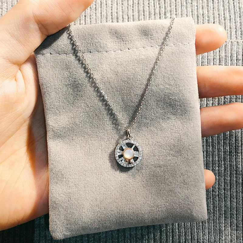 

TS-XL007 High Quality Original Cute Spanish Bear Gemstone Pendant Necklace Fit Jewelry Women Jewelry Sterling Silver Necklace