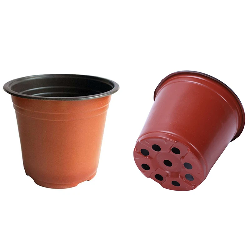 

100 шт., пластиковый горшок для растений