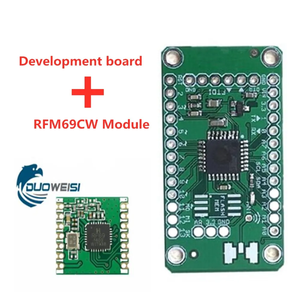 Подходит для Arduino 3,3 В RFM95 RFM69CW RFM12 RFM69HCW RFM92 RFM98 RFM96 беспроводной модуль LoRa макетная плата - Цвет: RFM69CW 915MHZ