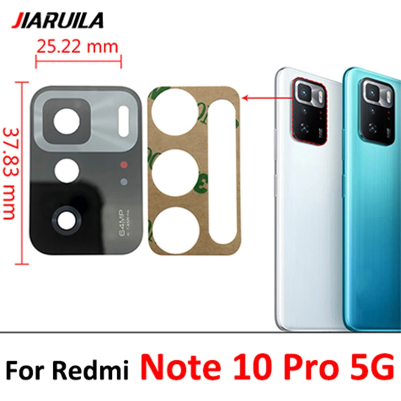 100% Original Rear Back Camera Glass Lens With Glue Adhesive For Xiaomi Redmi 6 6A 7 8 9 K30 K40 Note 11 Glob 8T 10 5G 10T 6 Pro