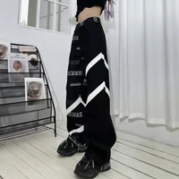 houzhou hip hop baggy jeans harajuku streetwear women wide leg denim trousers loose oversize korean fashion hippie pants casual