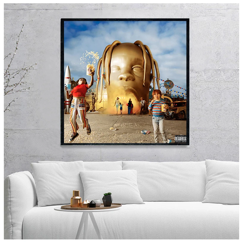 Плакаты и принты принтом Трэвиса Скотта Astroworld 2018 рэп Обложка альбома