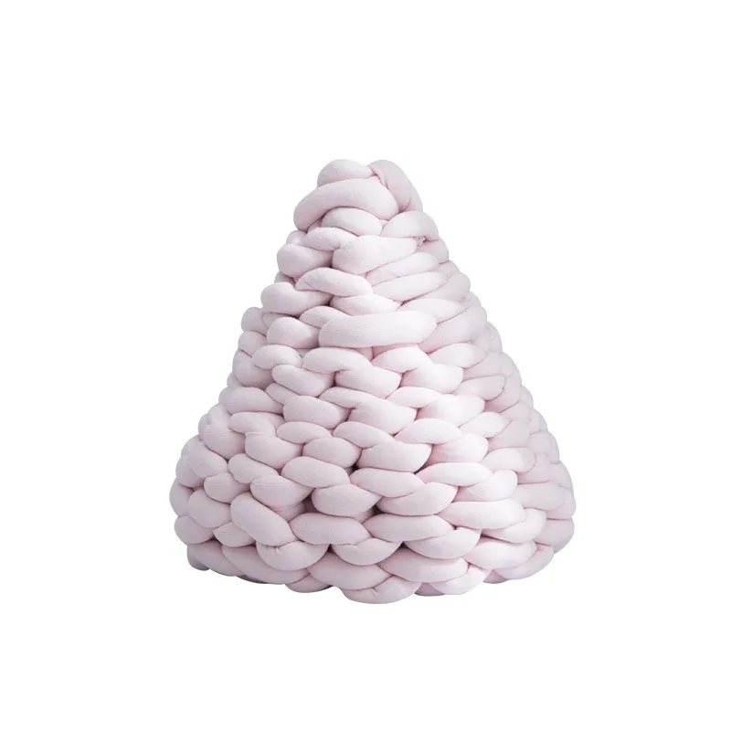 

Coarse wool blanket seamless wool filling cotton woven finished water drop pillow sofa pillow