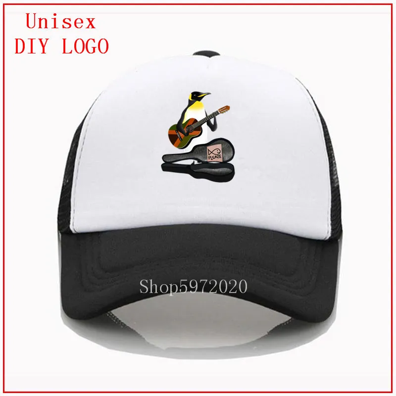 Пингвин busking busker гитара регги ямайский флаг Ямайки шляпа бейсбольная Кепка