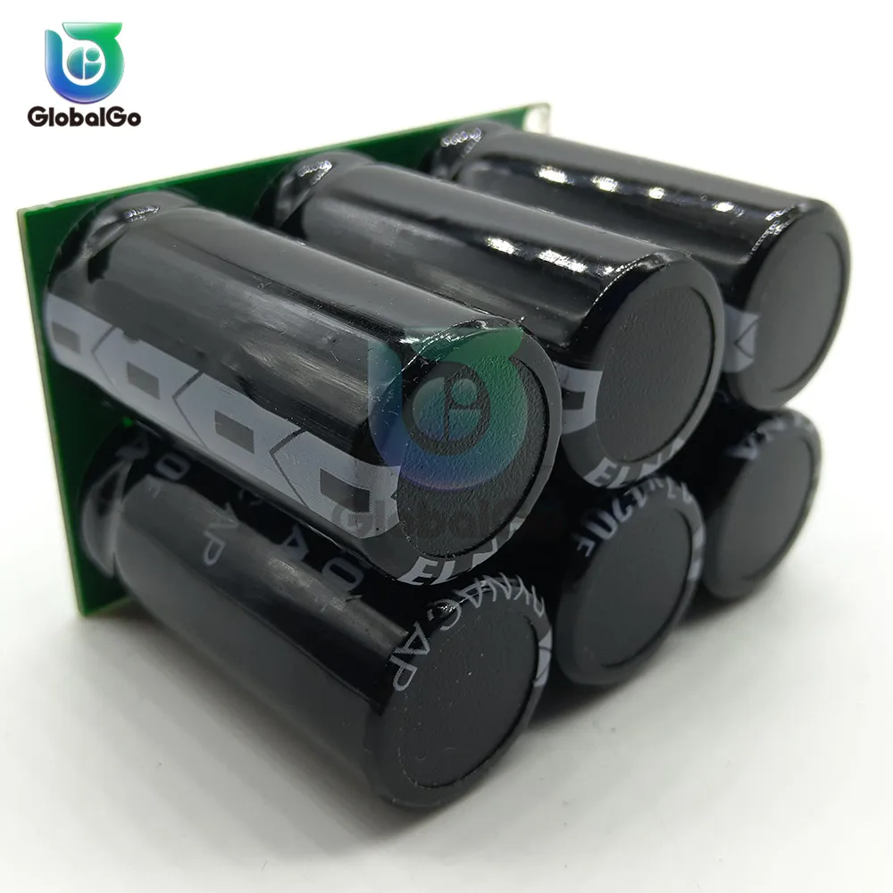 2 шт. 6 однорядные супер фарадный конденсатор с алюминиевой крышкой модуль 16V 20F 16.6F