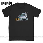 Мужская футболка с коротким рукавом Subnautica semoth, уникальная хлопковая Футболка с играми в море, левиатан, жнец для дайвинга, рыба, одежда