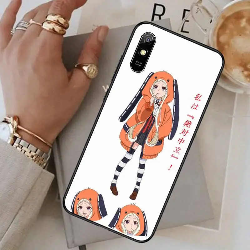 

Japanese Kakegurui Jabami Phone Case For Xiaomi Redmi note 4 4X 8T 9 9s 10 K20 K30 cc9 9t pro lite max