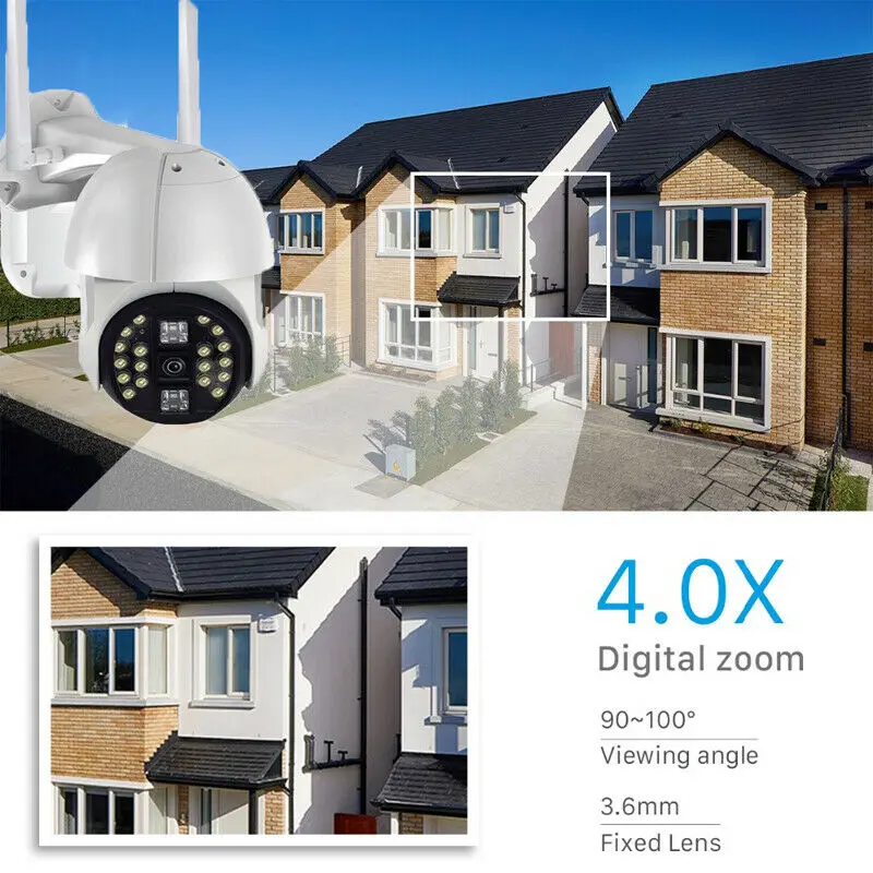 1080P HD IP CCTV камера водонепроницаемая наружная WiFi PTZ беспроводная ИК безопасности NVR