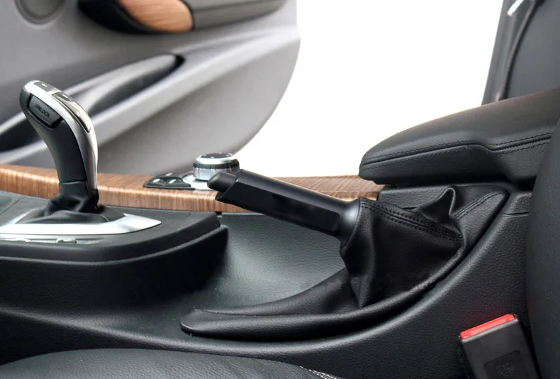 Углеродное волокно автомобильный парковочный ручной тормоз чехол накладка для