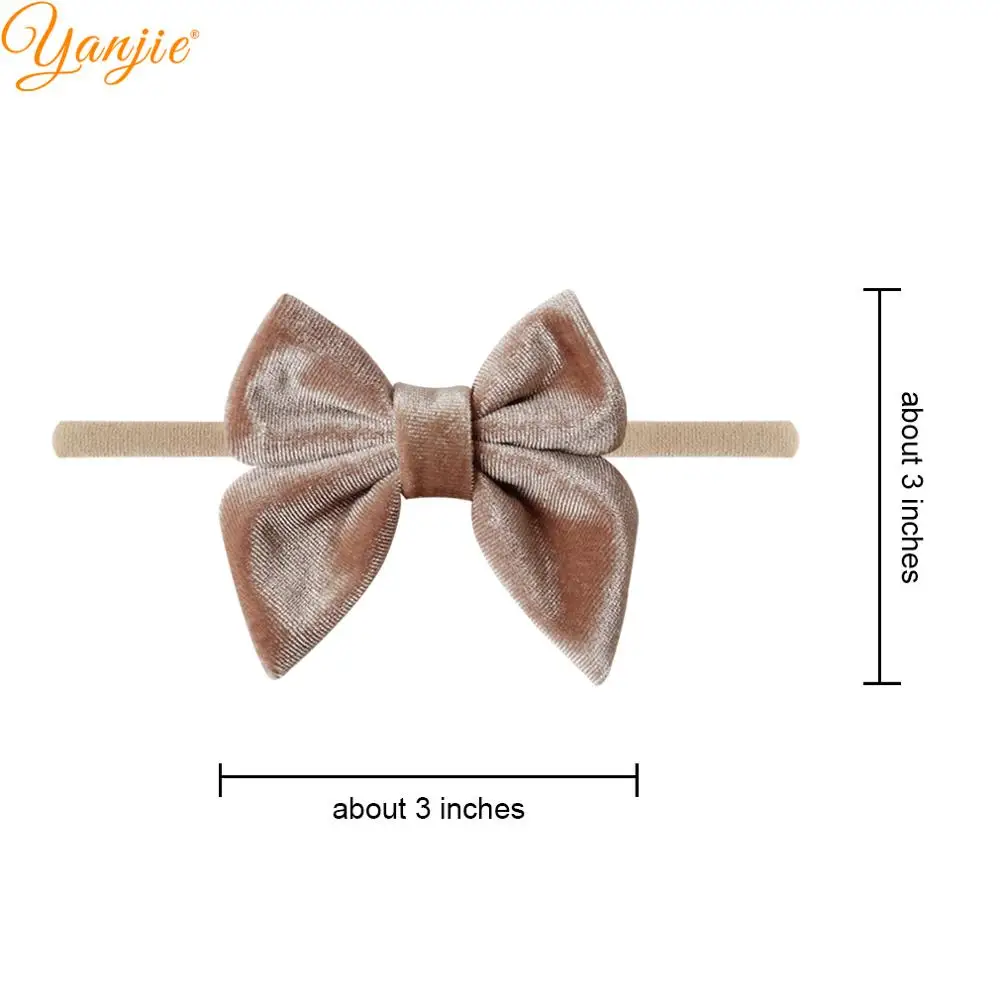 10 шт./лот модные милые Бархатные эластичные нейлоновые повязки для волос 2021