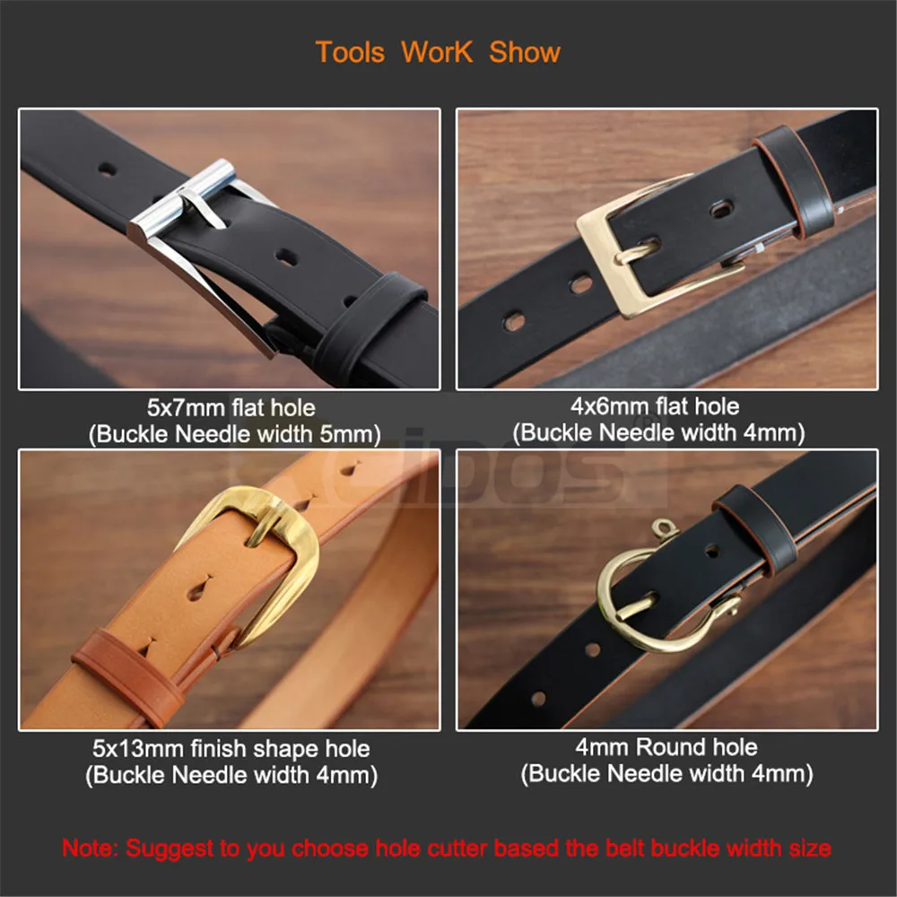 Инструменты для пробивки ремня RCIDOS Leatehr дырокол вентилятора оленя 3 отверстия в