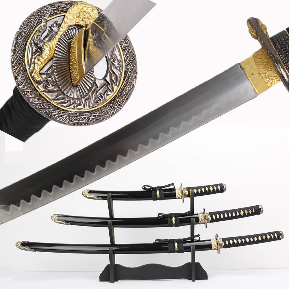 Бесплатная доставка декоративные мечи 3 шт./компл. с деревянной подставкой лезвие