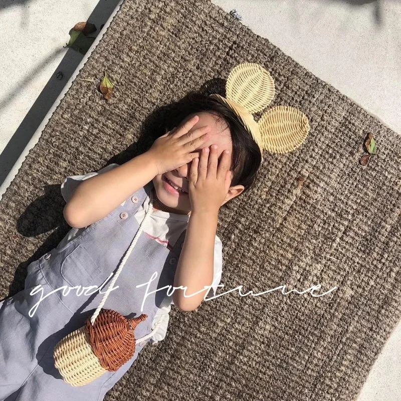 Женская соломенная сумка мессенджер Плетеная ручной работы из ротанга 2019| |