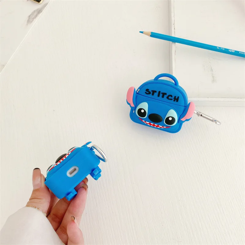 Чехол Disney Stitch для 2021 Airpods 3 защитные беспроводные наушники Bluetooth AirPod 1/2 зарядный