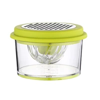 portable multifunction manual hand juicer with built in measuring cup grater hand press fruit squeezer for oranges lemons limes