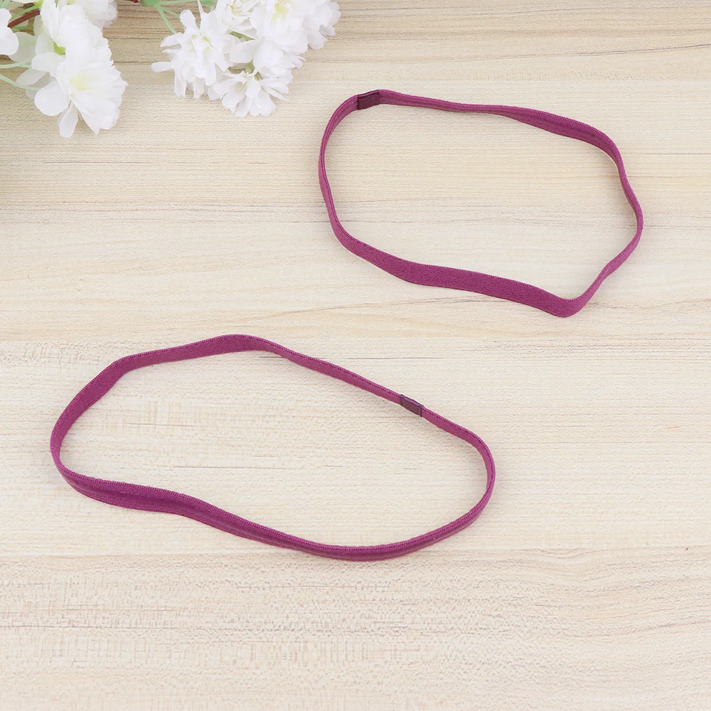 

9pcs Running Headband Stretchy Rope Football Non-slip Hair Accessories Yoga Hair Band Unisex Headband Black