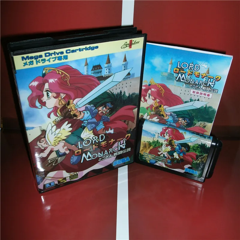 Чехол в японском стиле с коробкой и руководством для MD MegaDrive Genesis 16 бит card|Запасные