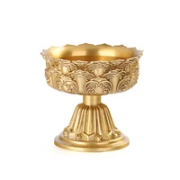 lotus tealight candle holder golden unique vintage brass candlesticks ornate luxury decorazioni casa table candlesticks ob50zt