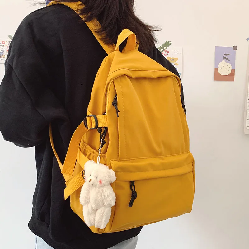 

HOCODO College Student Ladies Cute Backpack Laptop Backpack Fashion Leisure Nylon Bagpack School Bags New Travel Bag For Teenage