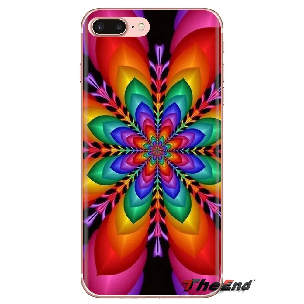For Samsung Galaxy A3 A5 A7 A9 A8 Star A6 Plus 2018 2015 2016 2017 Transparent Soft Shell Covers Mandala psychedelic |