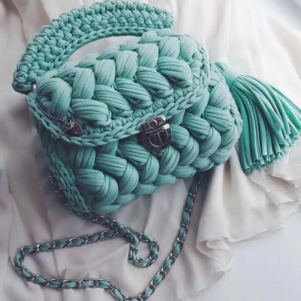 Новинка 100 г/шар блестящая цветная тканевая Пряжа Вязание мягкая Толстая пряжа