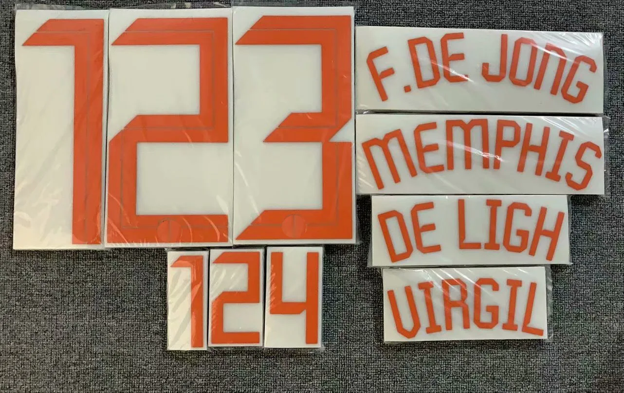 2021 г., буква де Йонга наименования, Мемфис де лайга, виргил, печать имени на заказ, табличка с номером