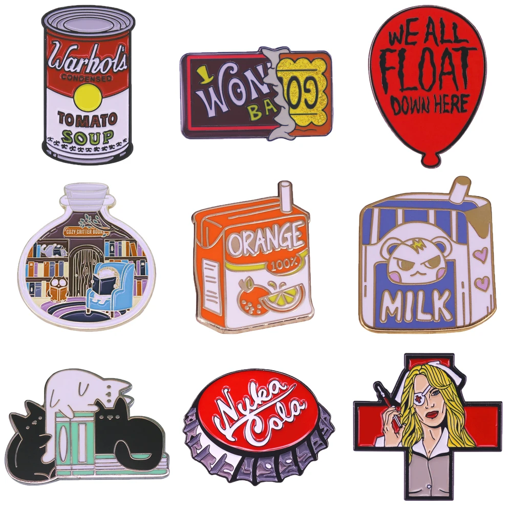 

Creative Collection Anime Figure Hard Enamel Pin Badge Backpack Bag Collar Lapel Pins Decoration Jewelry Gifts for Friends