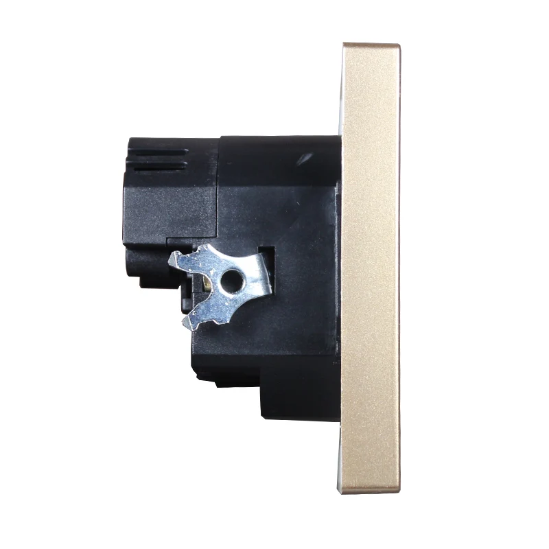 USB Wall Socket Free shipping Double Port 5V 2A usb wall outlet high quality murale GOLD color J2-01J | Обустройство дома