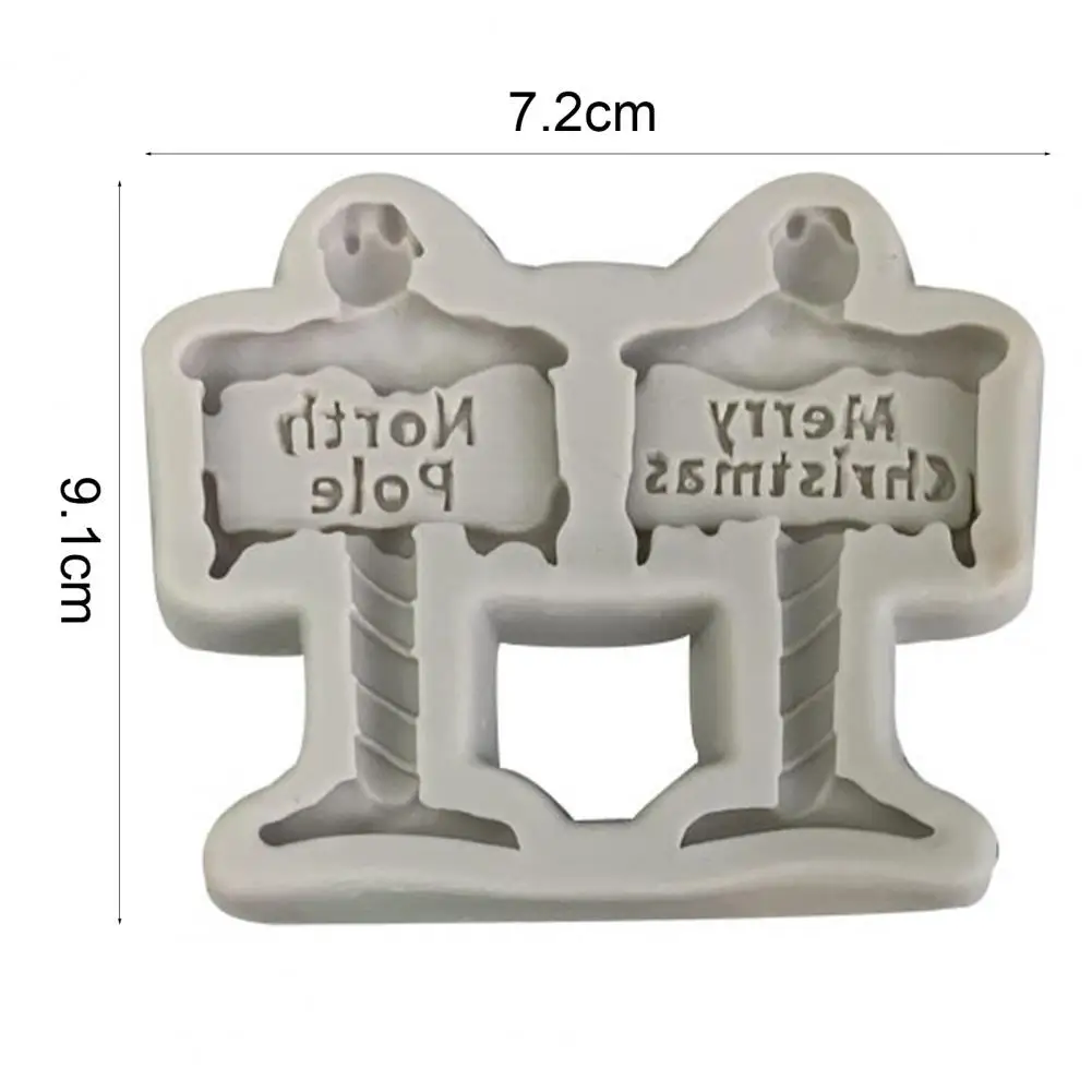 Хорошие рождественские дорожные знаки силиконовая форма для торта шоколада