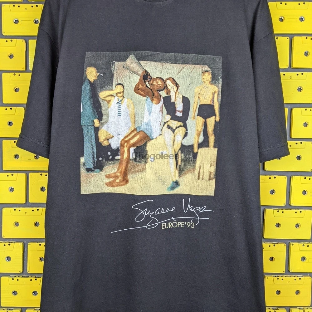 Винтажная Футболка 1993 года Suzanne Vega европейский тур поп Народный выбор рок-певец