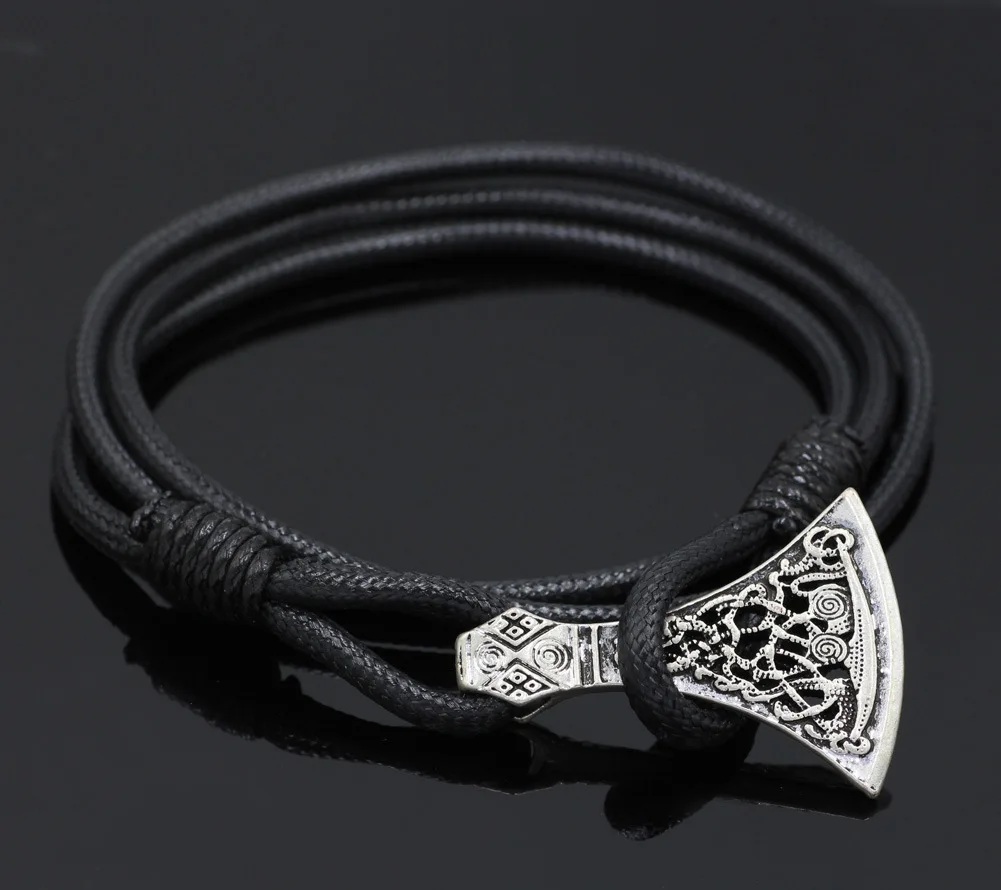 Прямая поставка с аниме из нержавеющей стали подвеской викинга Ax ручной работы