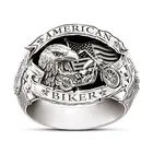 Винтажное мужское кольцо в американском стиле локомотивный Орел, посеребренное кольцо в европейском и американском стиле, медное серебряное ретро кольцо в стиле хип-хоп