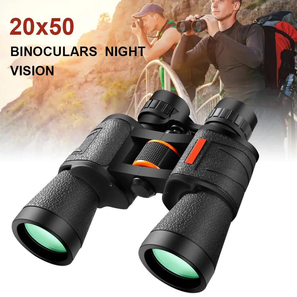 

20x50 HD Powerful Hunting Binoculars 1000M Long Range Folding Mini Telescope BAK4 Optics For Sports Outdoor Camping Travel