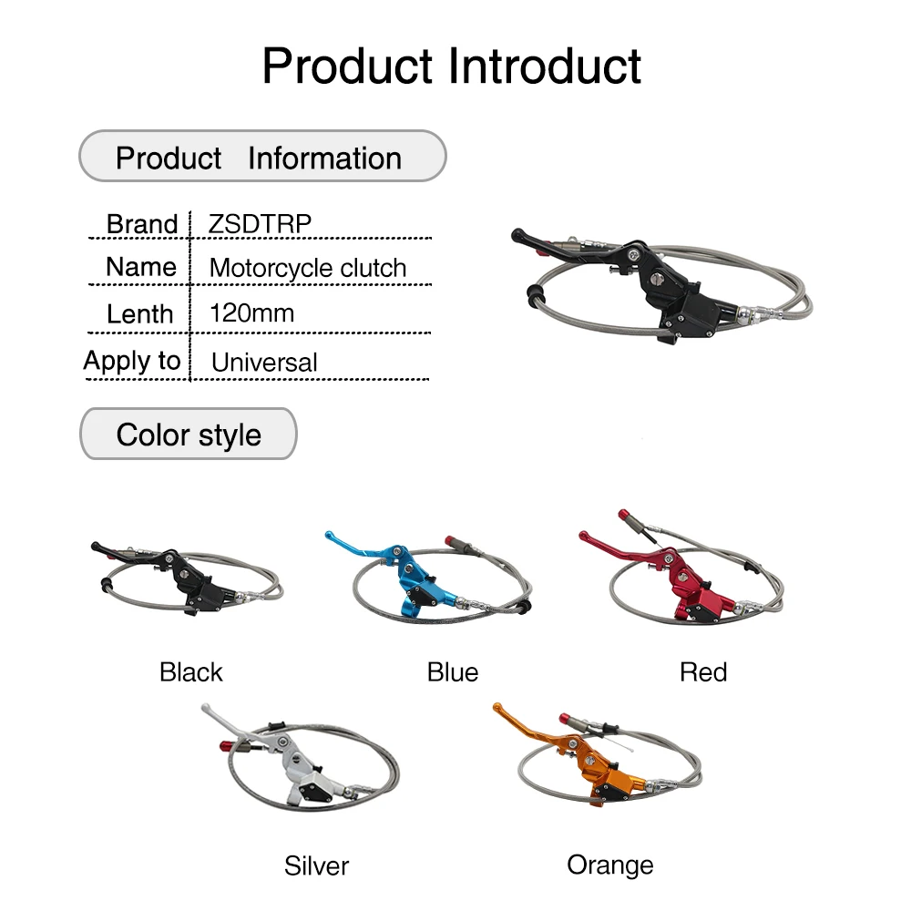 SCL гоночный мотоцикл гидравлическая муфта 1200 мм главный цилиндр рычага для 125 250cc