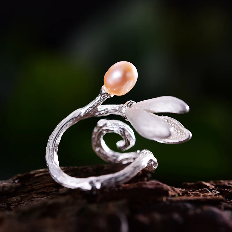 Кольцо Lotus Fun Из Стерлингового Серебра 925 Пробы С Натуральным Пресноводным