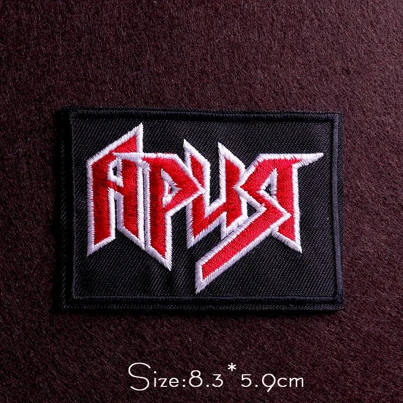 Нашивки с вышивкой сделай сам в стиле панк для одежды патчи помощью утюга и букв