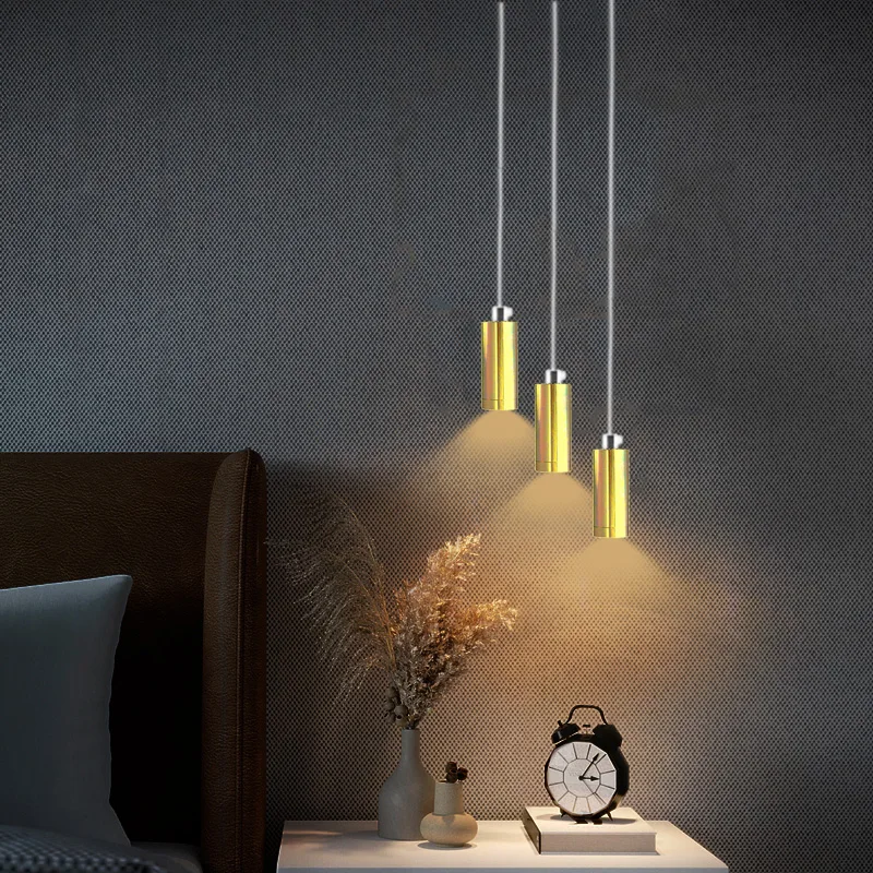 Светодиодная Подвесная лампа миниатюрный светильник с регулируемой яркостью