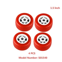 4 pcslot casters spot 1 5 inch red pvc single wheel diameter 38mm light mute plastic piece furniture small