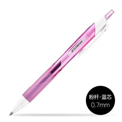pink -blue ink 6 шт./лот, Mitsubishi Uni, SXN-157S, гладкая масляная ручка, 0,7 мм, наконечник, JETSTREAM, шариковая ручка, Пишущие принадлежности для детей, детей, студентов - Цвет: pink -blue ink