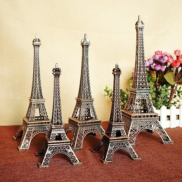 

Paris Style Craft Metal Eiffel Tower Model Photo Props Ornaments Hot Sale